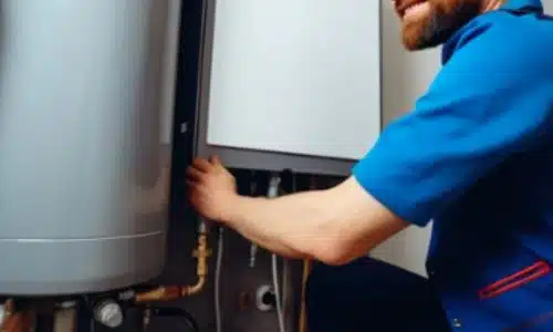 Idraulico effettua installazione di nuove tecnologie idrauliche